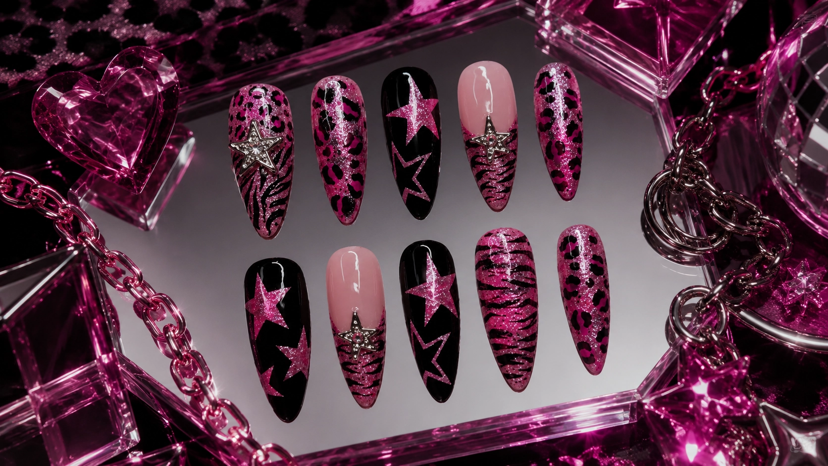Pink Rockstar Leopard